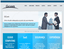 Tablet Screenshot of gcom.com.br